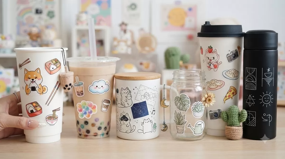 Custom cup stickers trending in …