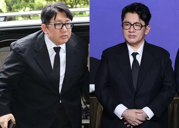 다이어트 성공'해 몰라보게 홀쭉해진 모습으로 포착된 하이브 방시혁 의장