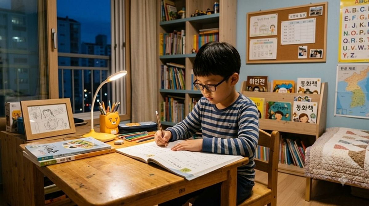 ‘7세 고시’가 뭐길래... 밤 9시 반까지 숙제 돌리는 7살 아이의 하루 일과, 논란 일었다