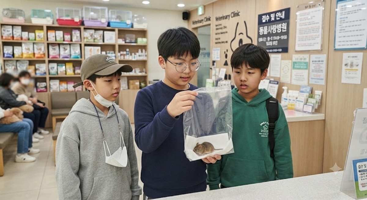 야생 생쥐 살리려 2만원 쥐고 찾아온 아이들에게 병원비 거절한 수의사의 따뜻한 당부