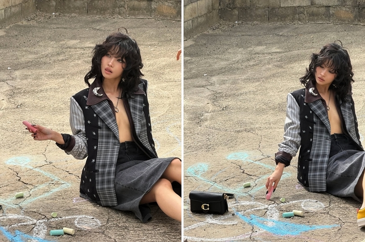 아이들 소연, 재킷 하나만 걸쳤다... ‘파격 패션’으로 치명적 섹시미 발산