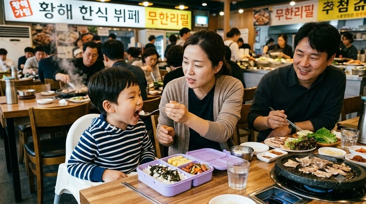 도시락 싸왔다며 아이 요금 7900원 안 내겠다던 고기집 손님... 사장 “고기 먹는 것 봤다”