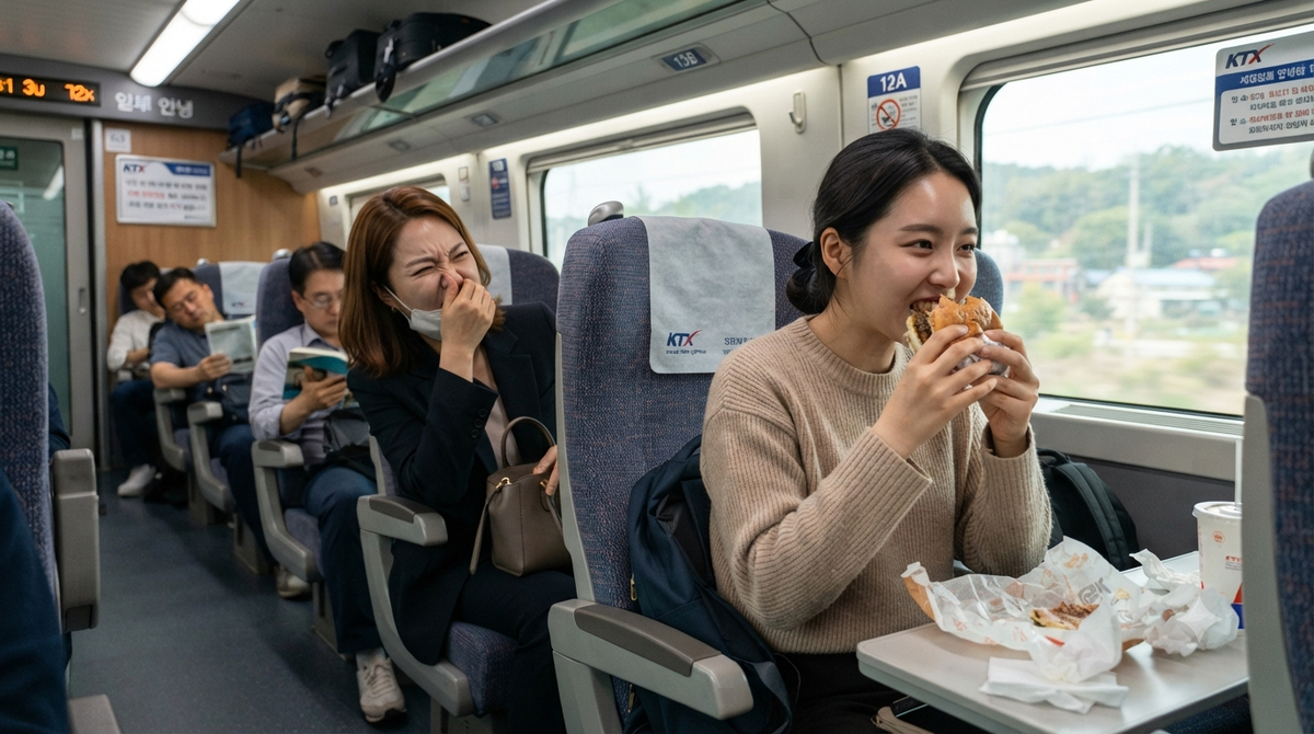 “햄버거 냄새도 싫다고?”…KTX 열차 내부 식사에 ‘갑론을박’