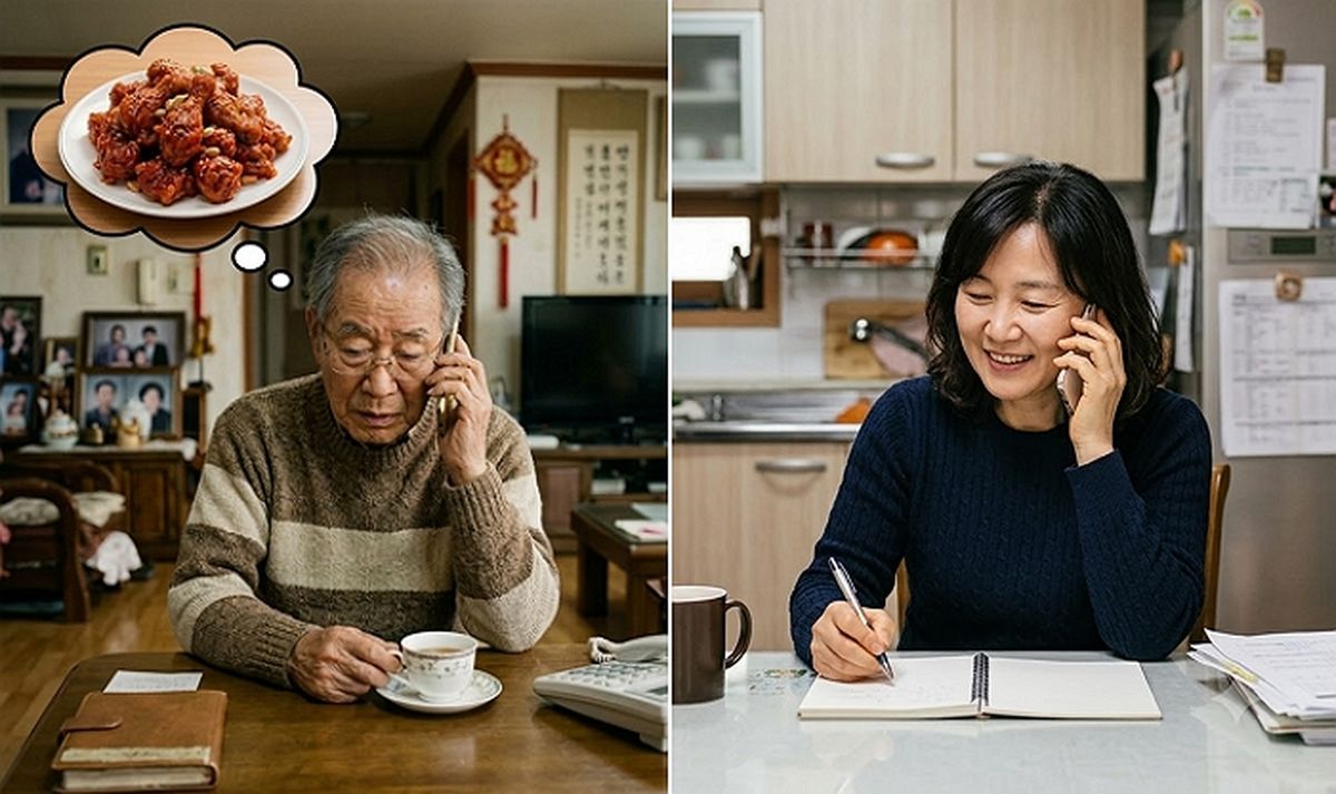 양념통닭 생각난다던 93세 아버지... 자식에게 망설이다 건넨 전화 한 통에 '오열'
