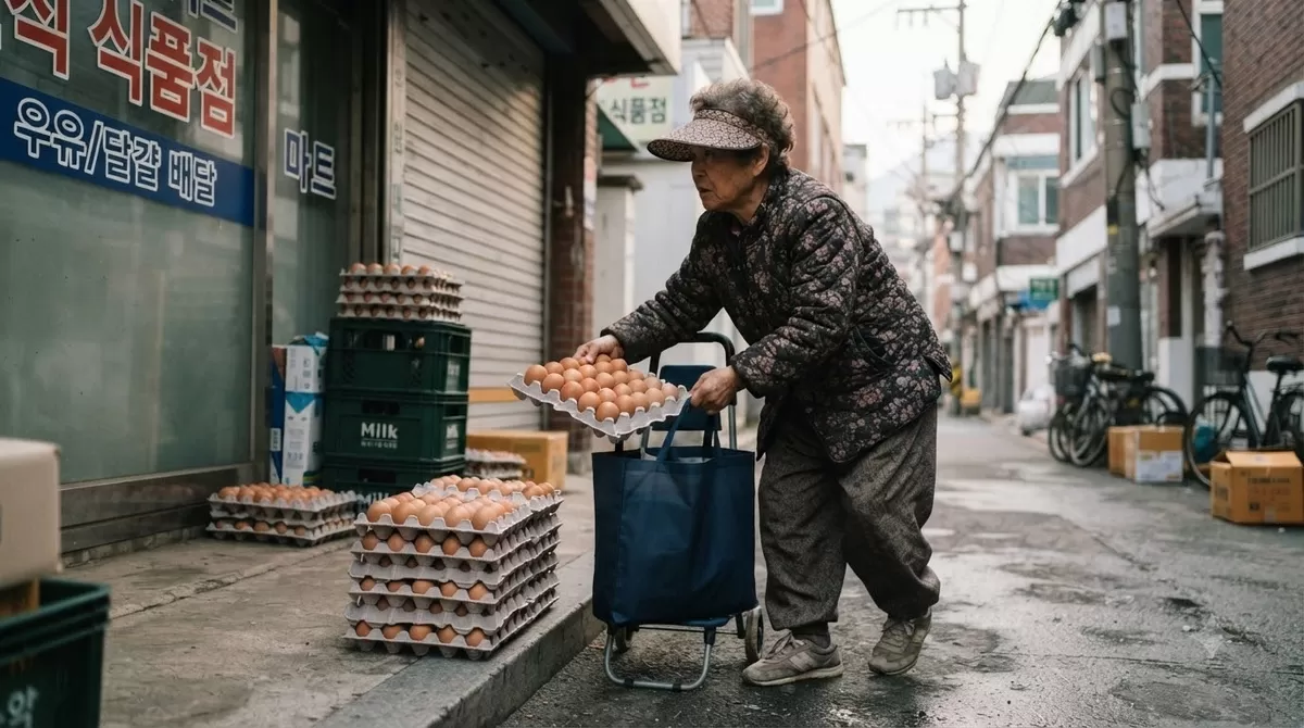 매일 한 판씩 사라진 계란... 배달기사 의심했는데 CCTV에는 뜻밖의 범인이 찍혀 있었다