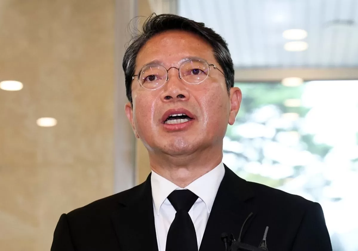김승원 법무부 장관 후보가 14일 오전 서울 종로구 적선현대빌딩에 마련된 인사청문회 준비 사무실로 출근하며 취재진 앞에서 발언하고 있다. 2026.9.14/뉴스1