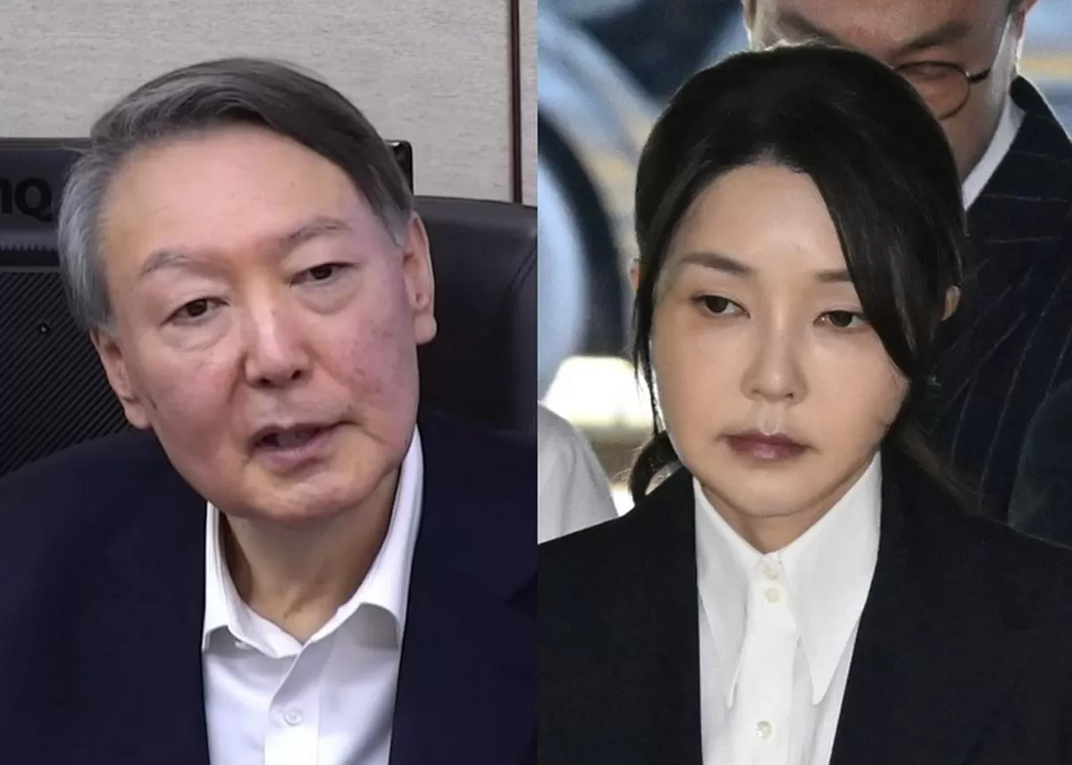 (좌)윤석열 전 대통령, (우) 김건희 여사 / 서울중앙지법, 뉴스1