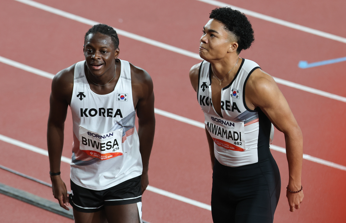 44년 기다린 한국 육상 100m 메달, 0.06초 차이로 놓쳤다