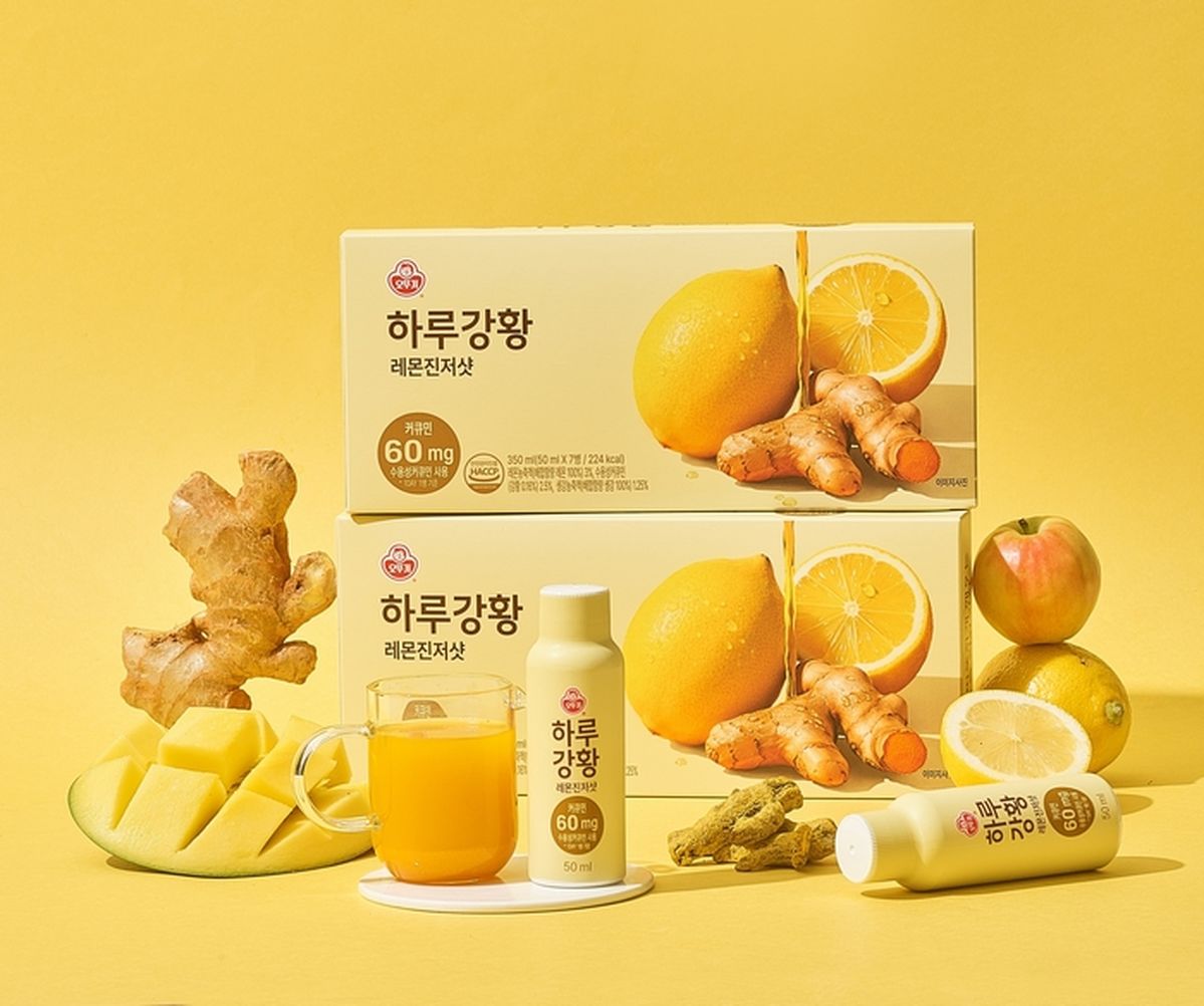 “강황 특유 향 잡았다” 오뚜기, 레몬·생강 배합한 ‘하루강황 레몬진저샷’ 출시