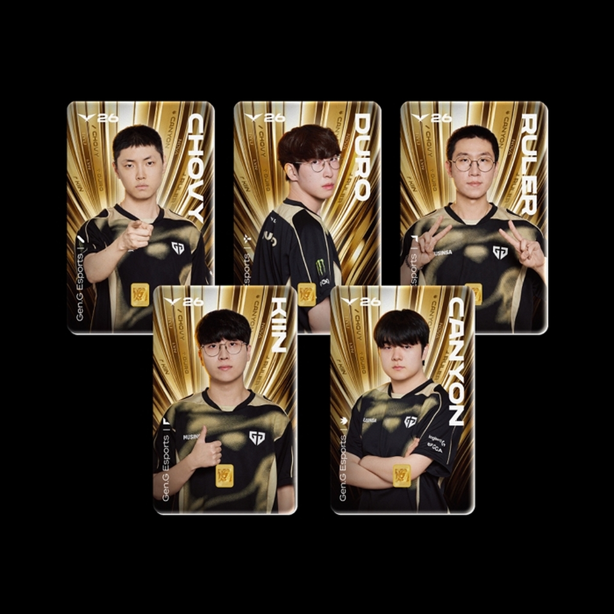 젠지 LCK 우승 기념 '순금 카드' 나왔다... 1000장 한정, 친필 서명은 랜덤
