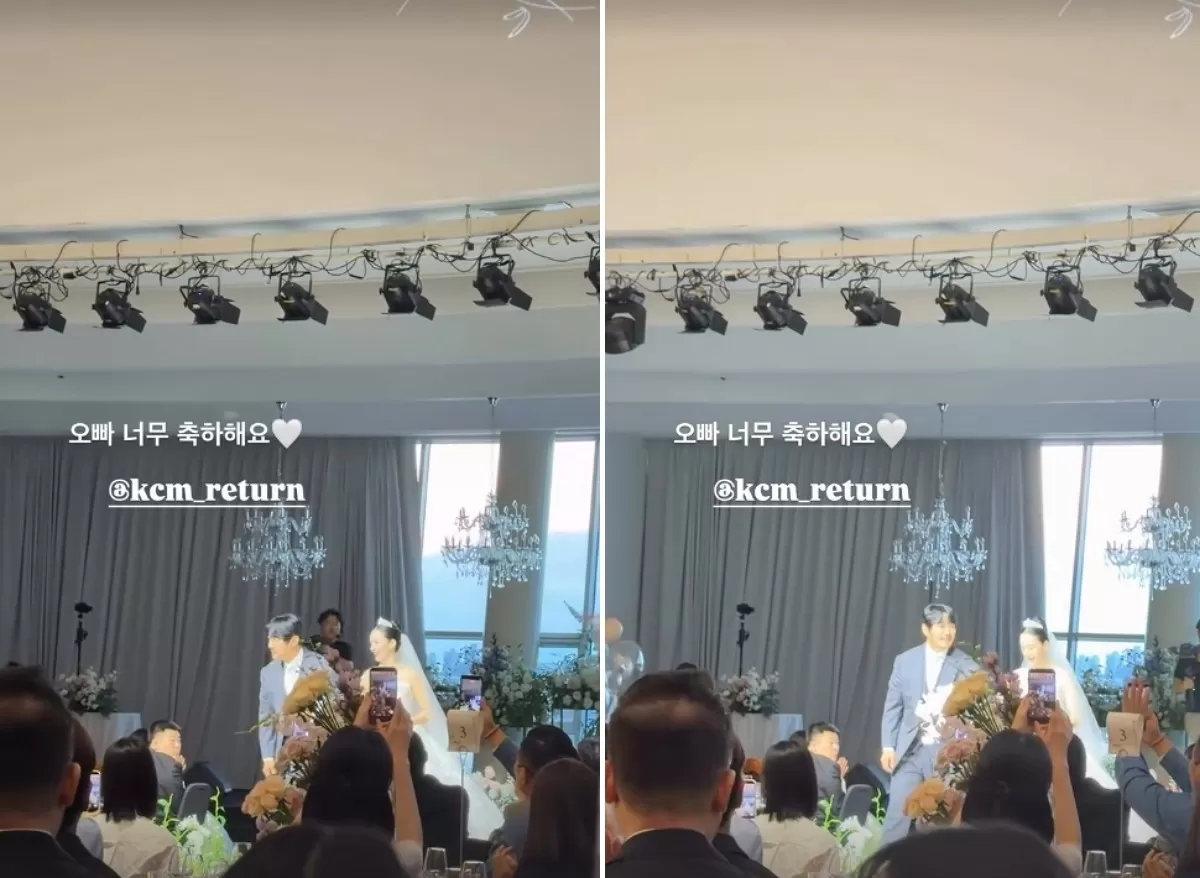 세 아이 아빠 된 뒤에야 결혼식 올렸다... KCM, 15년 함께한 아내와 늦은 웨딩마치