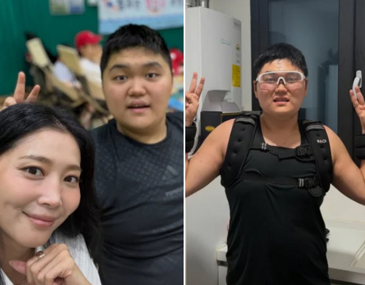 오윤아 발달장애 아들 민이, 반쪽된 근황... 취업 후 다이어트 도전 “화이팅”