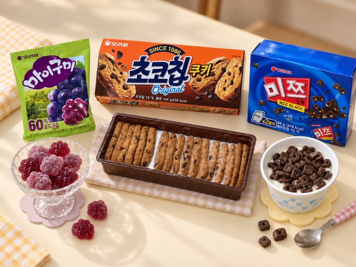 오리온 초코칩쿠키·마이구미·미쯔, MZ세대 ‘맛꾸 과자’로 재조명
