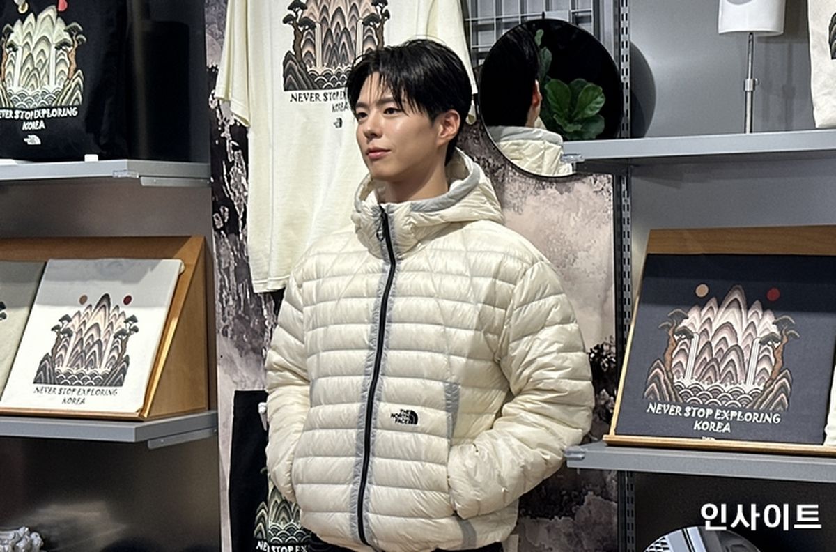 박보검 등장에 명동이 ‘들썩’... 노스페이스 화이트라벨 명동 라운지 오픈 현장