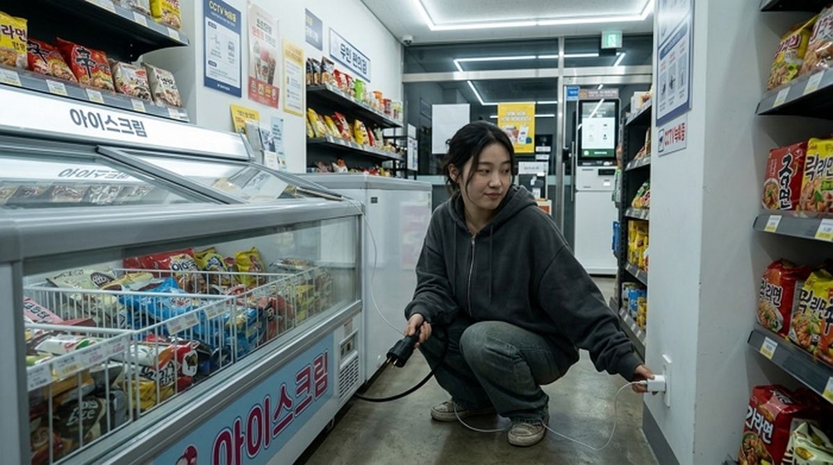 폰 충전하려고 무인 가게 냉동고 전원 뽑은 여성...“아이스크림 다 녹았다”