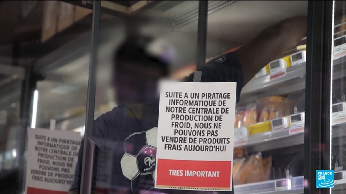 French supermarkets suffer refrigerator shutdown after 'unprecedented' cyberattack • FRANCE 24 1-7 screenshot.jpg