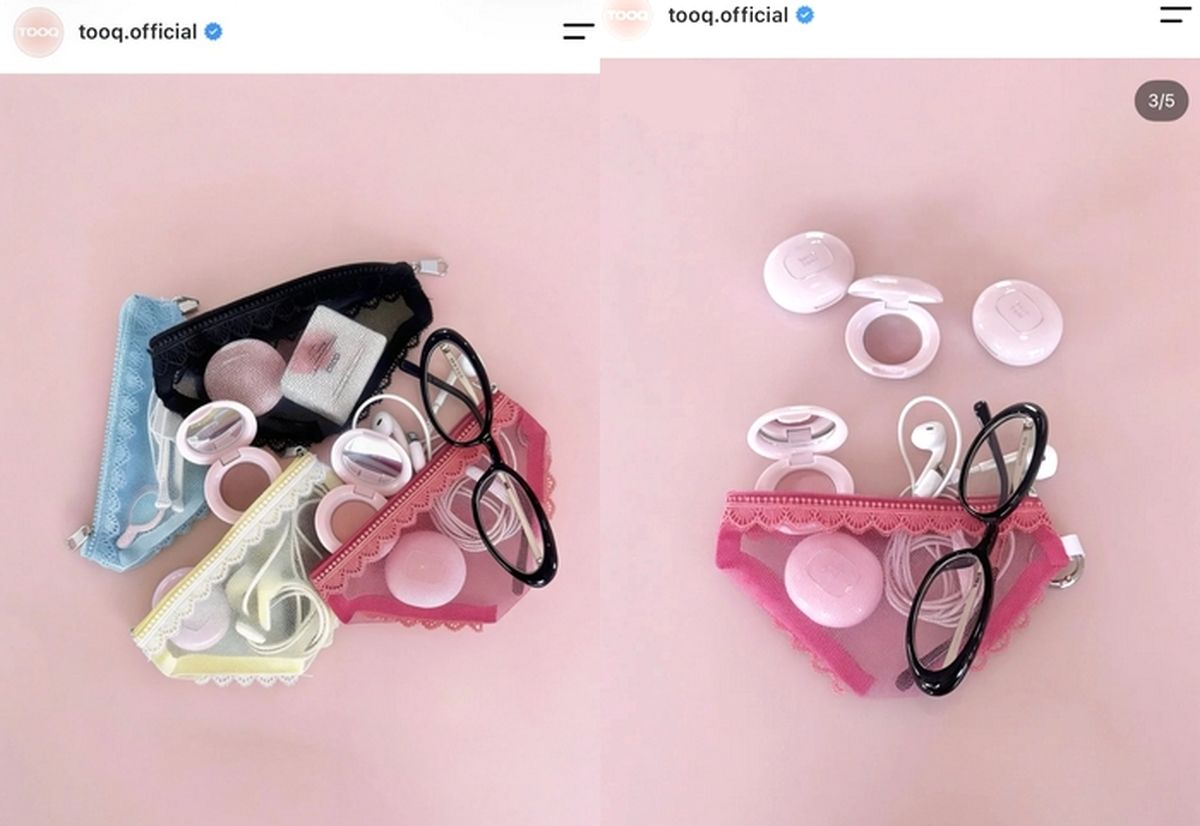 뷰티 브랜드 투크, ‘망사 속옷 파우치’ 논란에 결국 게시물 삭제·사과