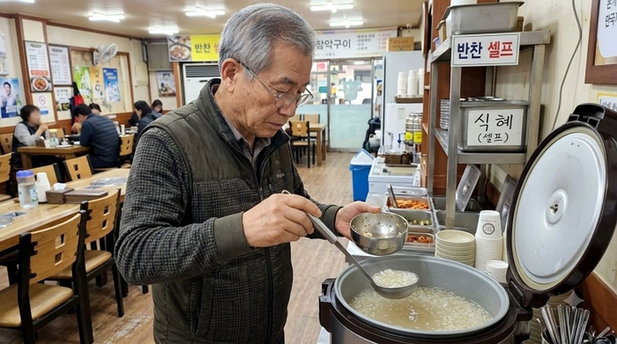 “무료 식혜 주니까 먹던 그릇에 담고, 국자는 그대로...” 식당 사장님의 고민