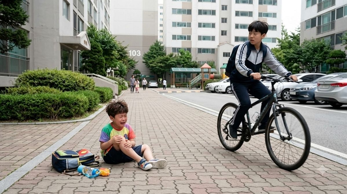 파주 아파트서 8세 아이 다친 자전거 사고... 현장 떠난 가해자는 ‘촉법소년’