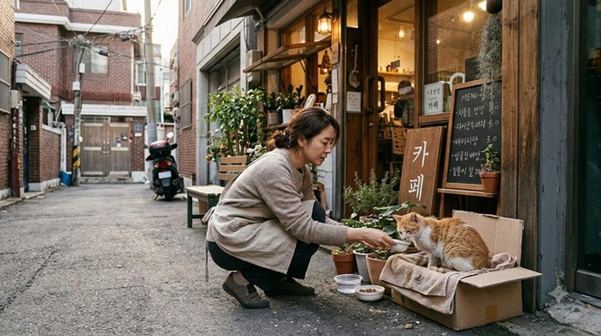 “음료 만들지 말아주세요”라며 라떼 5잔 주문한 손님... 카페 사장이 눈물 흘린 이유